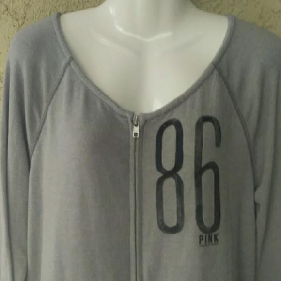 Pink Victoria's secret zippered pocket sweater - Picture 6 of 8